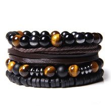 Afbeelding in Gallery-weergave laden, Natural Labradorite Bracelets Set Clear Energy Real Hematite Bracelets Men Polished Black Onyx Stone Beads Bracelets For Women  Handmadebynepal 19cm tiger eye 