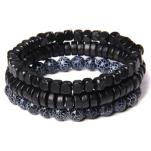 Afbeelding in Gallery-weergave laden, Natural Labradorite Bracelets Set Clear Energy Real Hematite Bracelets Men Polished Black Onyx Stone Beads Bracelets For Women  Handmadebynepal   