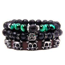 Afbeelding in Gallery-weergave laden, Natural Labradorite Bracelets Set Clear Energy Real Hematite Bracelets Men Polished Black Onyx Stone Beads Bracelets For Women  Handmadebynepal   