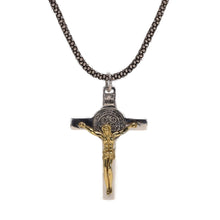 Afbeelding in Gallery-weergave laden, Real 925 Sterling Silver Catholic Cross Pendant Amulet Necklace Jesus Christ Jewelry for Men and Women  Handmadebynepal   