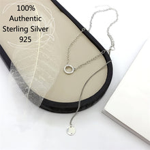 Cargar imagen en el visor de la galería, Sterling Silver Circle Collares Collar De Plata De Ley 925 Para Mujer Vintage Necklace Chain For Women Hombre Original  Handmadebynepal   