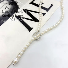 画像をギャラリービューアに読み込む, Sterling Silver Plata 925 Ball Pearl Initial Necklace Chain Collares Collar Para Mujer For Women 목걸이 Collier Femme Original 2022  Handmadebynepal   