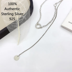 Sterling Silver Circle Collares Collar De Plata De Ley 925 Para Mujer Vintage Necklace Chain For Women Hombre Original  Handmadebynepal   