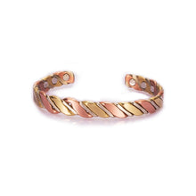 Laden Sie das Bild in den Galerie-Viewer, Handmadebynepal Copper Bracelets for Women Rose Gold-color Health Energy Magnetic Copper Adjustable Cuff Bracelets &amp; Bangles  Handmadebynepal Default Title  